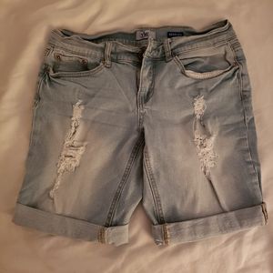 YMI Love Jean's Distressed Shorts